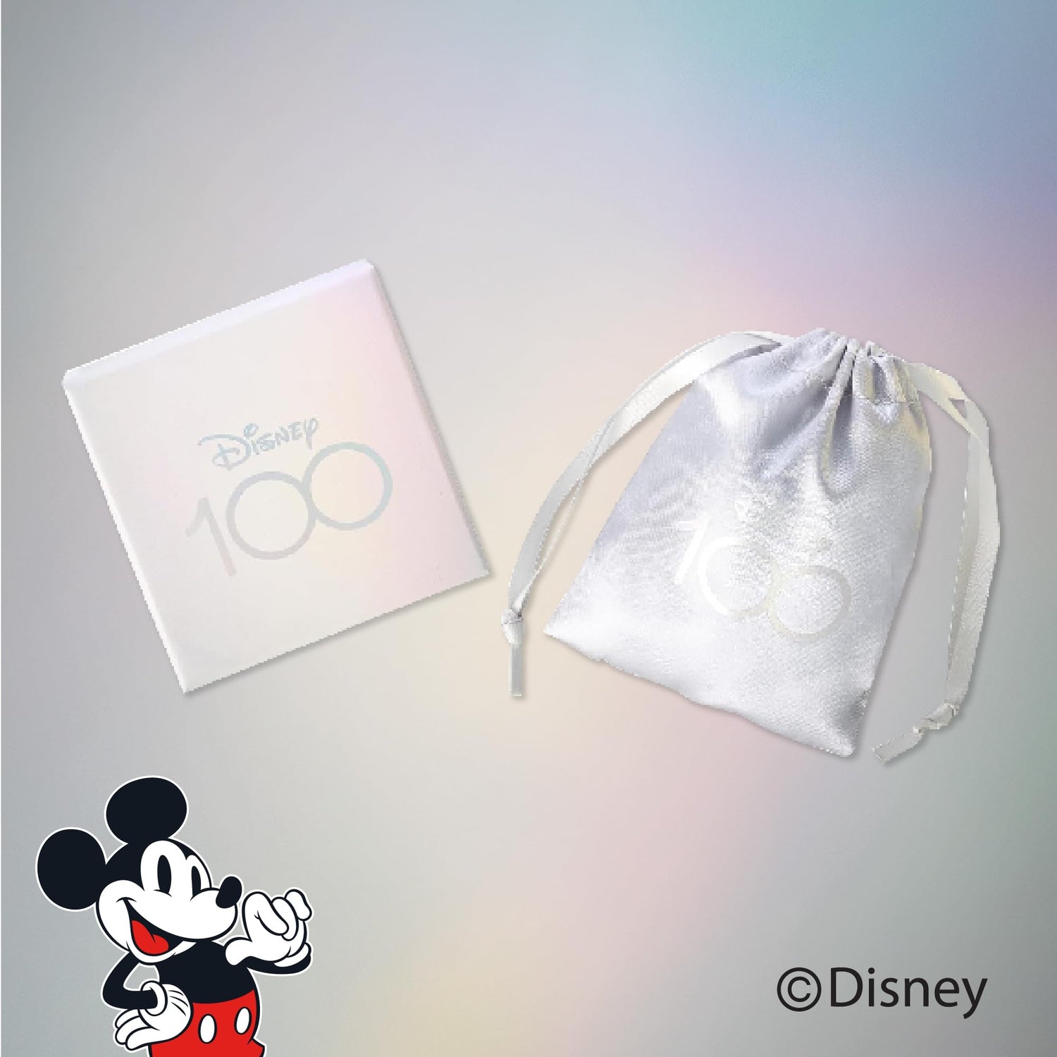 Disney Mickey Mouse Cubic Zirconia and Enamel Stud Earrings, Flash-Plated Earrings Official License