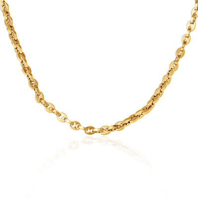 Lucky Brand Men’s Gold‑Tone Link 22'' Chain Necklace, Polished Finish