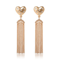 BCBGeneration Tassel Heart Drop Earrings