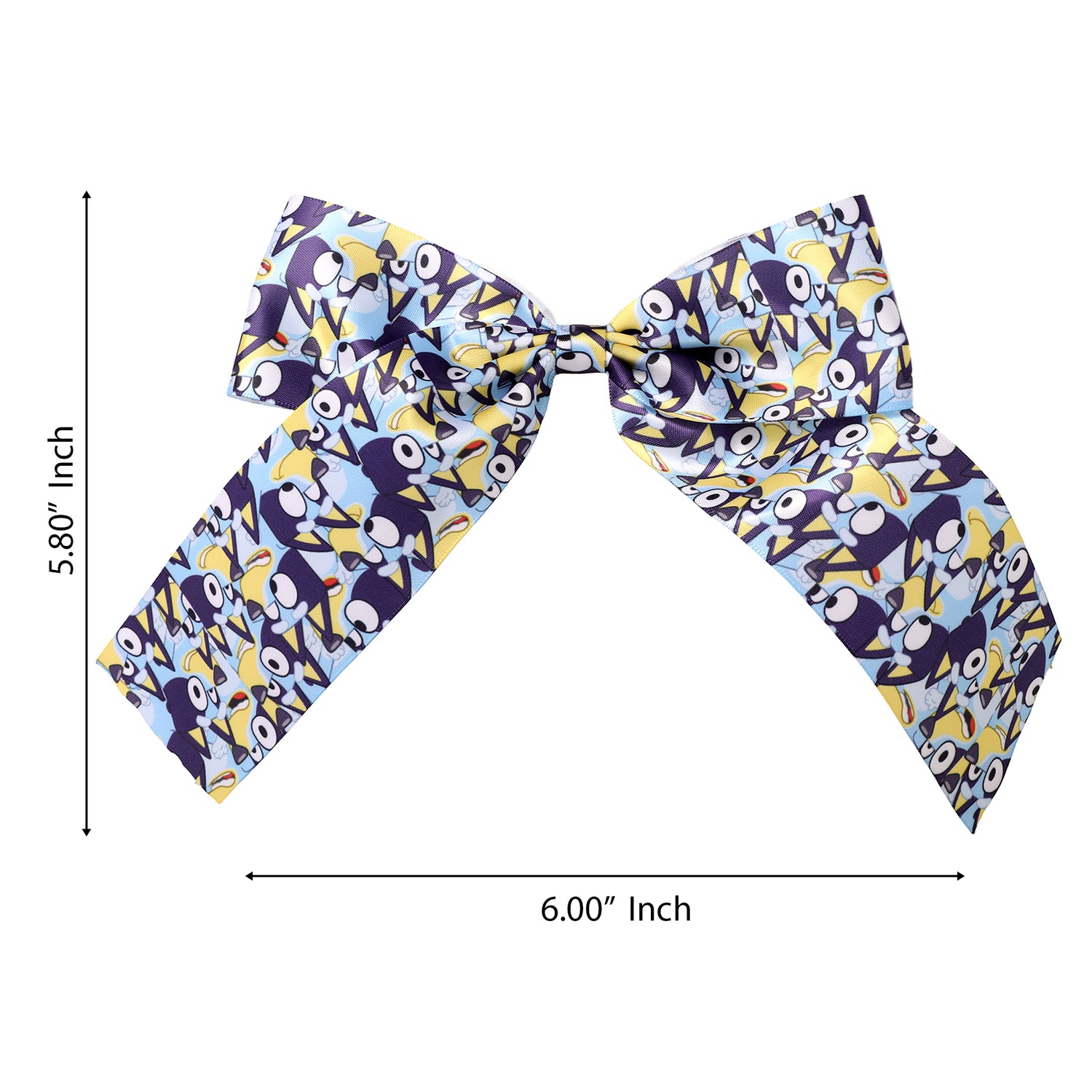 Bluey Hair Bow Barrette Clip Official License, Large Bow Clip for Hair