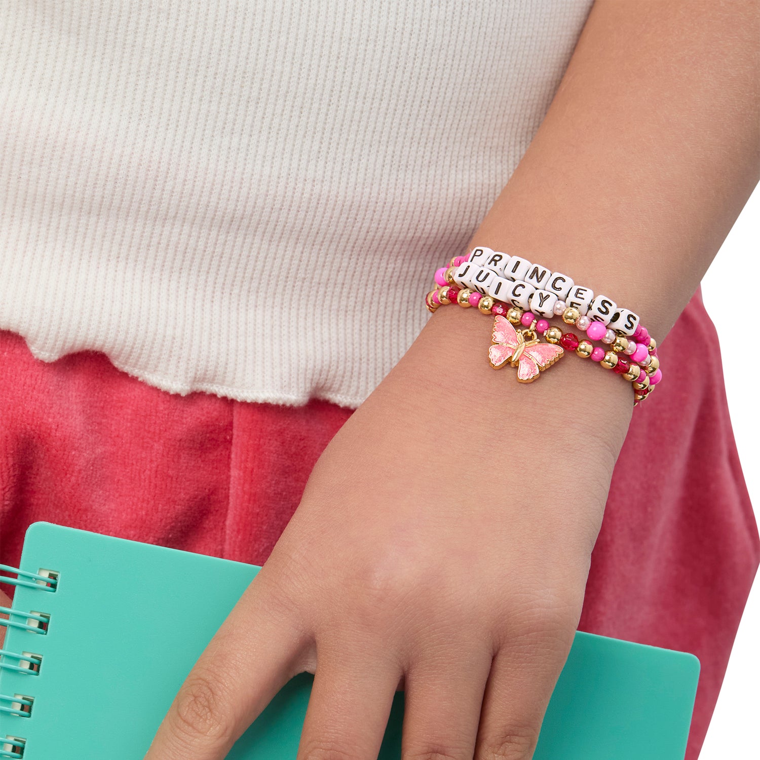 Juicy Couture Kids Juicy Pink Butterfly Beaded Jewelry