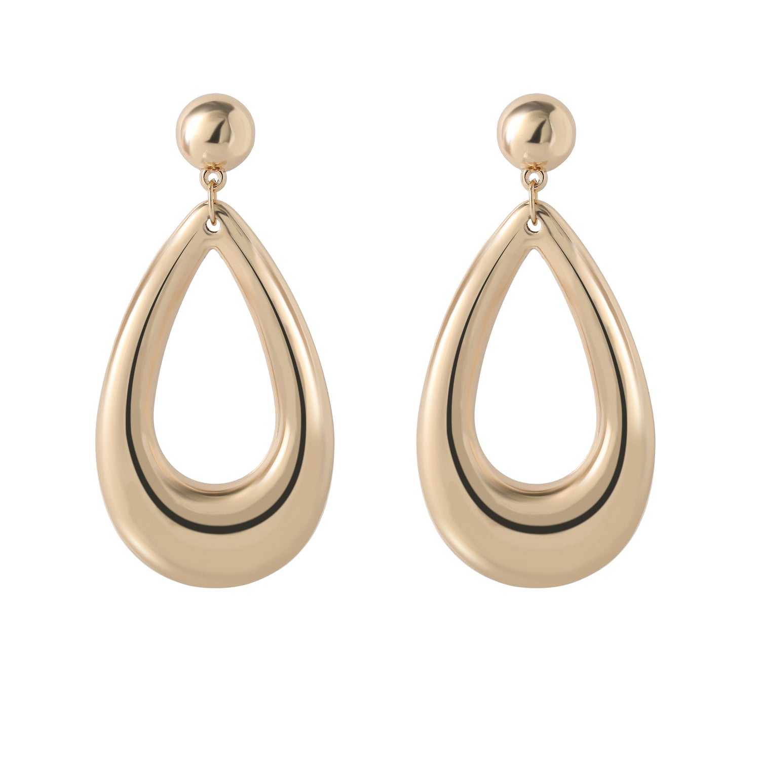 Jessica Simpson Large Teardrop Earrings Gold-Tone, Chunky Drop Earrings for Women