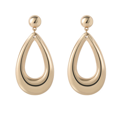 Jessica Simpson Large Teardrop Earrings Gold-Tone, Chunky Drop Earrings for Women