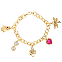 Harry Potter Charm Bracelet for Women Official License, 7.5"