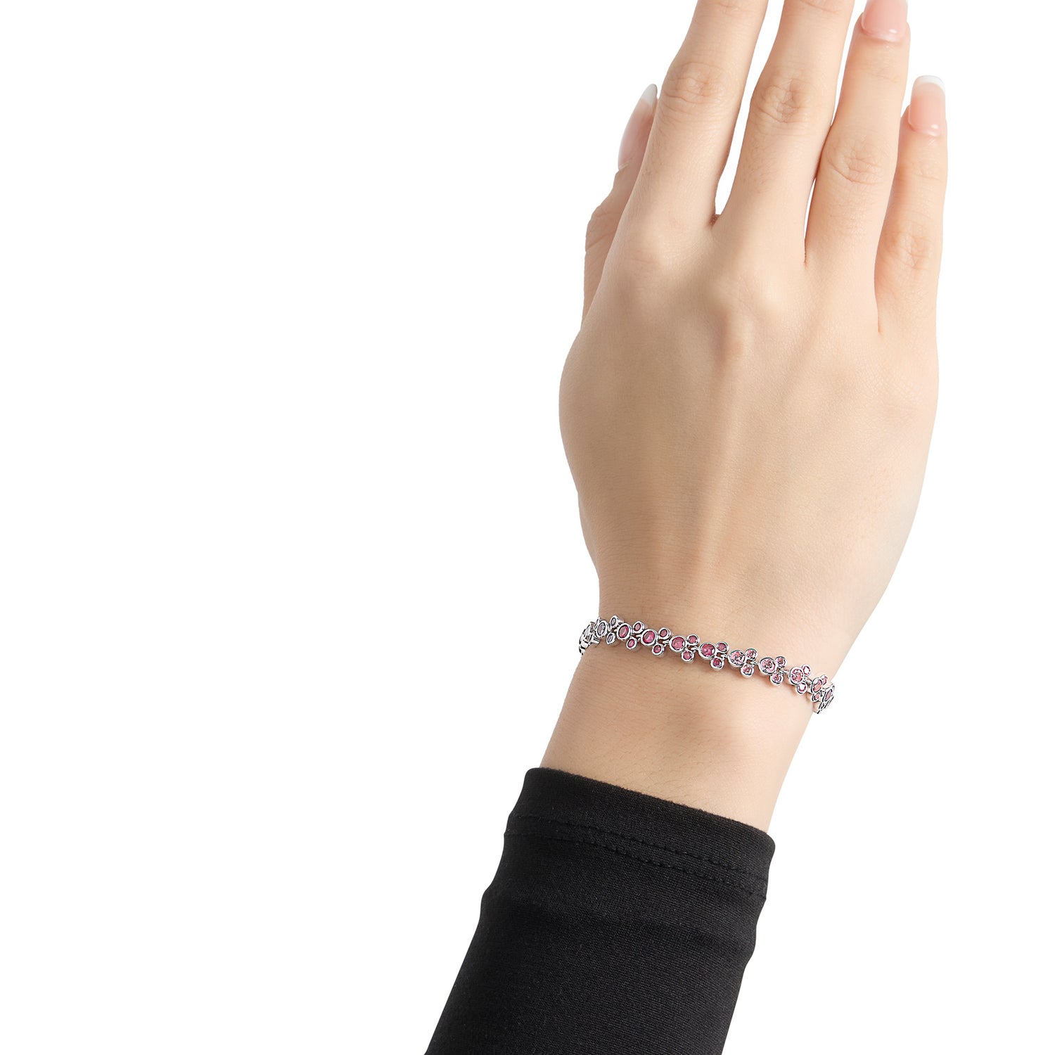Disney Mickey Mouse Rainbow Crystal Tennis Bracelet