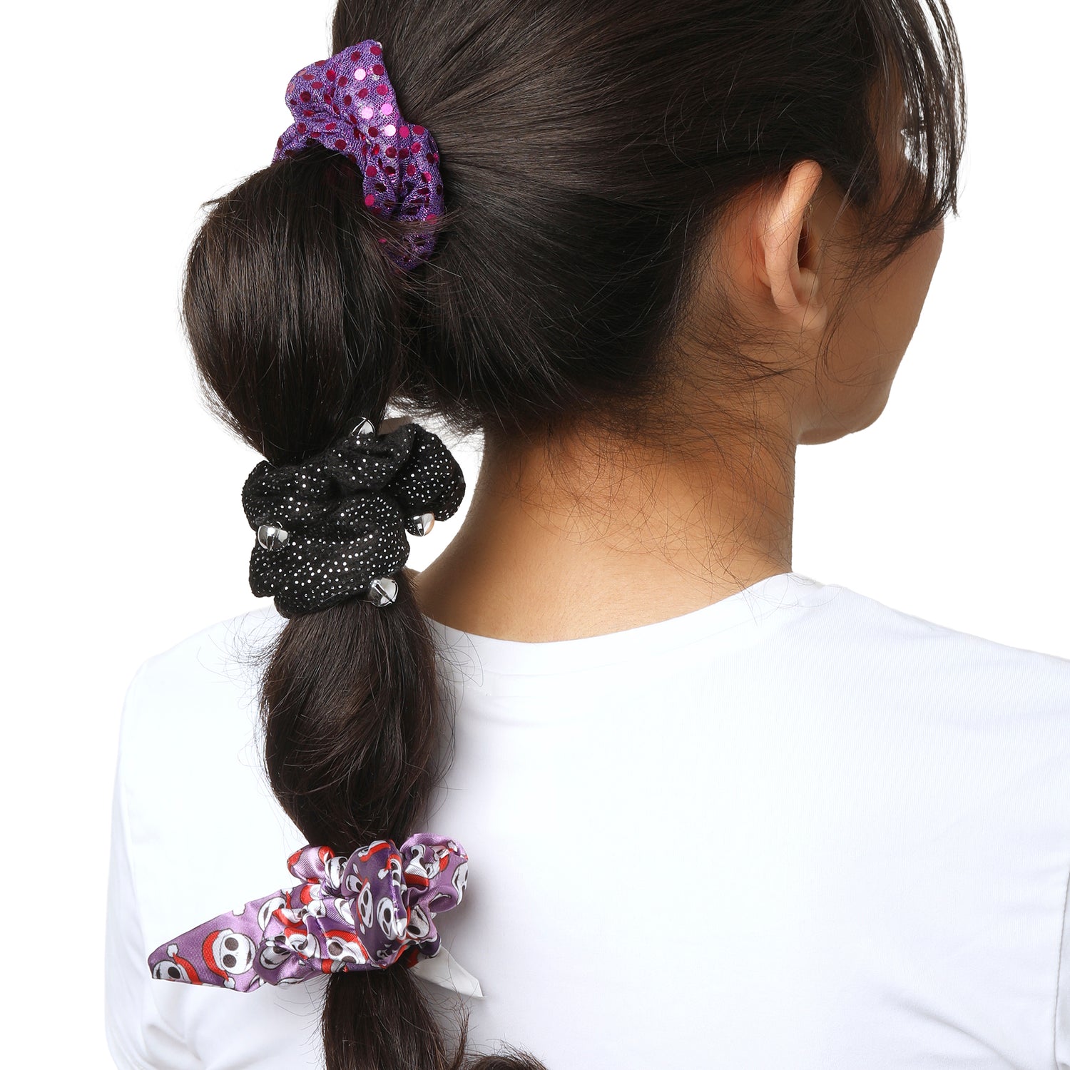 The Nightmare Before Christmas Hair Scrunchies 3-Piece Set Official License