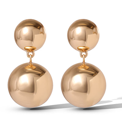 Jessica Simpson Double Ball Drop Earrings