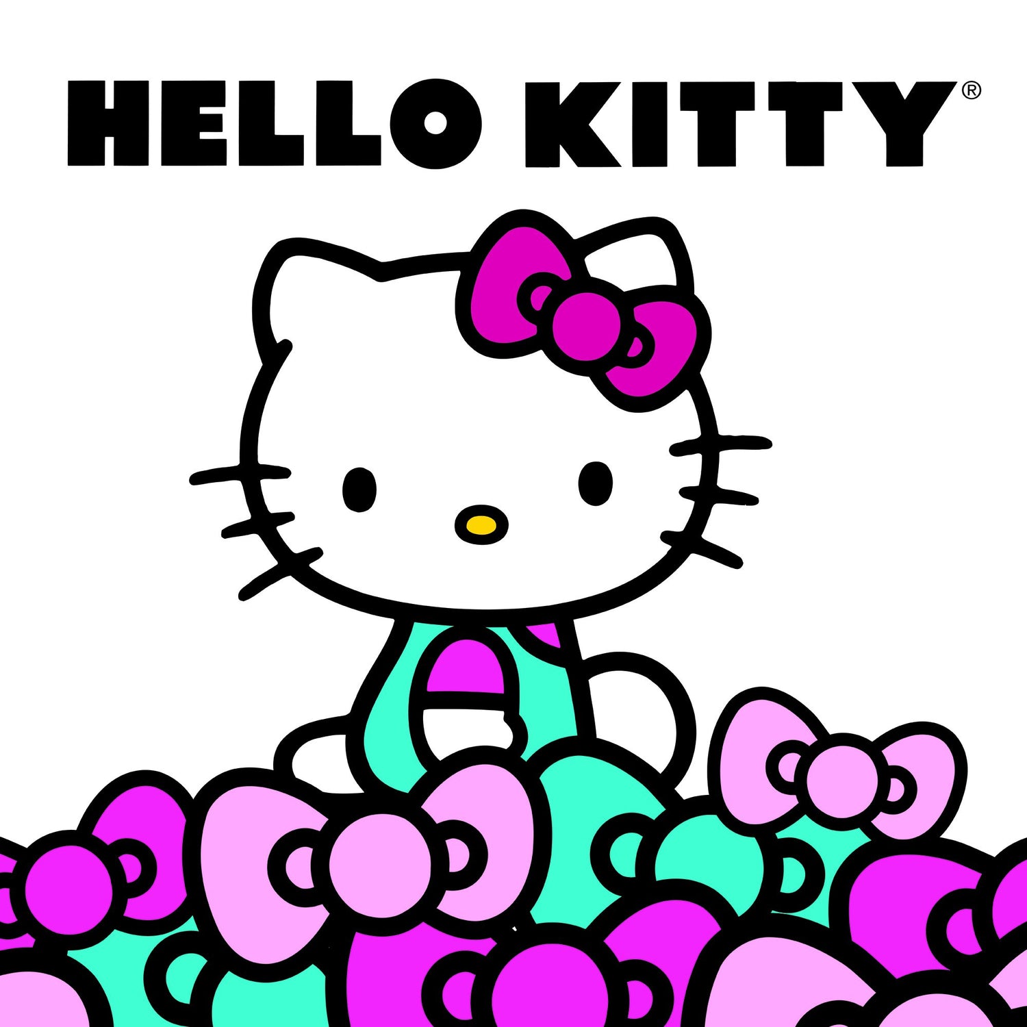 Hello Kitty Silver Plated I Love You Pendant Necklace, 18"