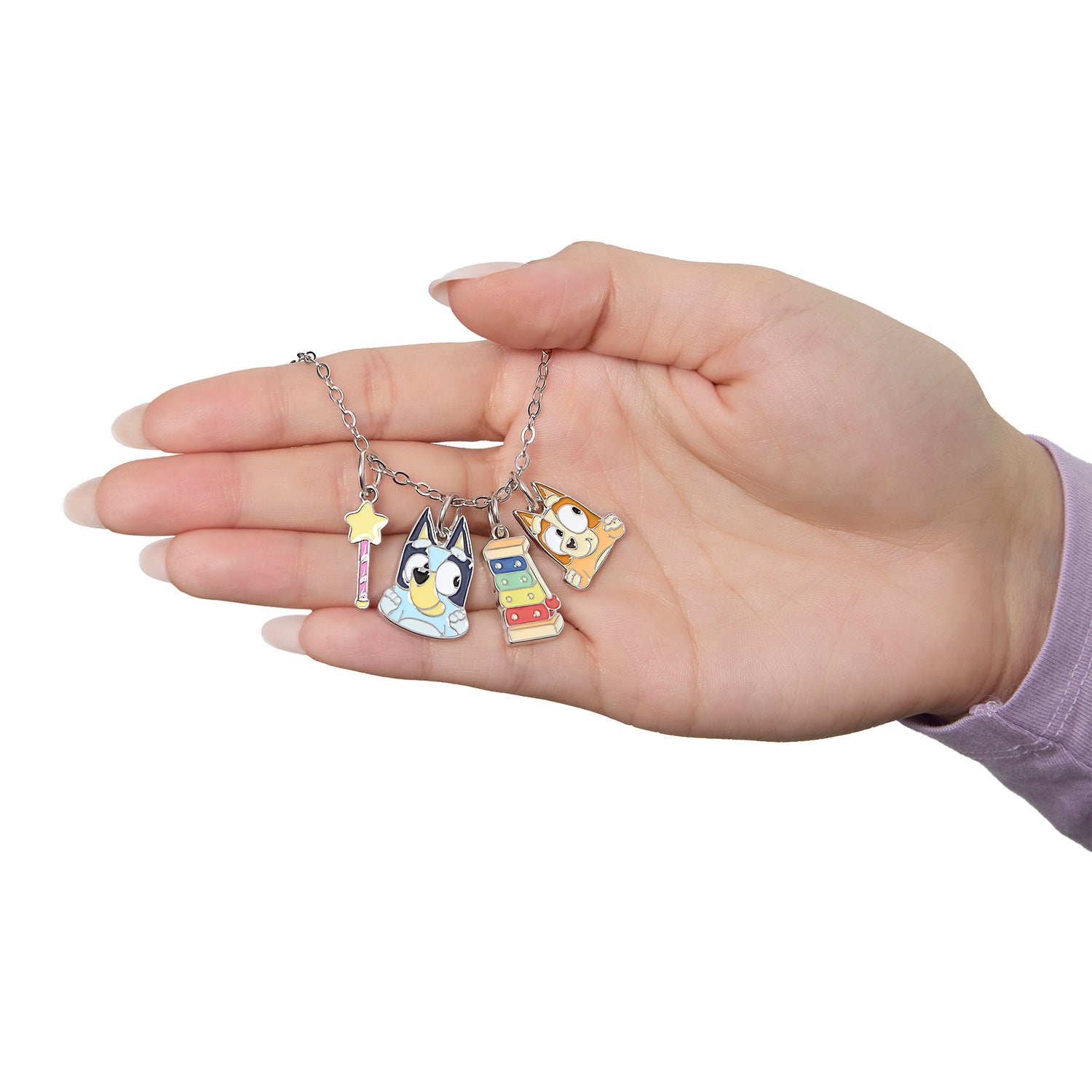 Bluey Charm Necklace Official License, 16"+3"