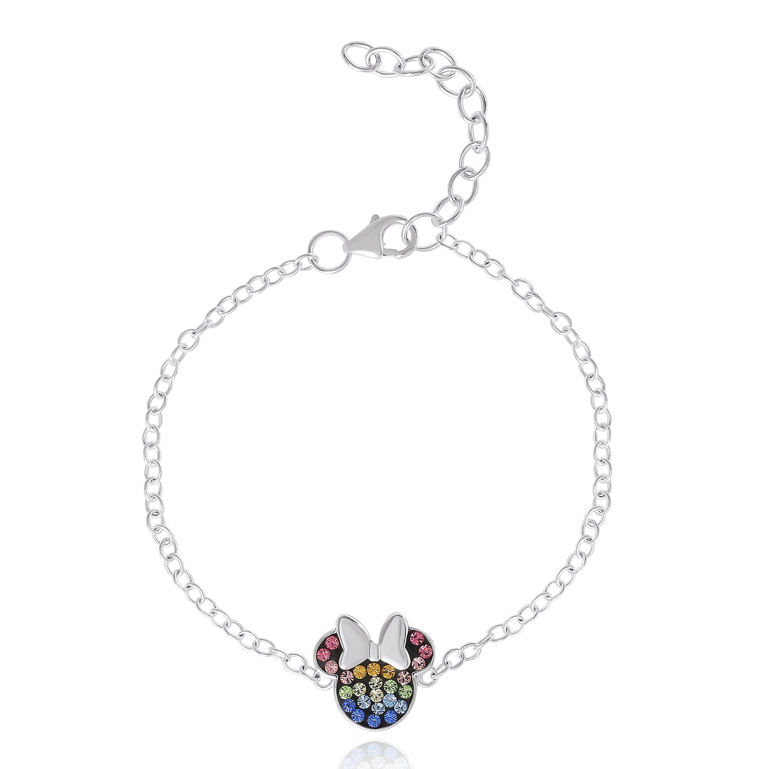 Disney 925 5.5+1.2" EXT. MINNIE MOUSE MULTI-CRYSTAL BRAC