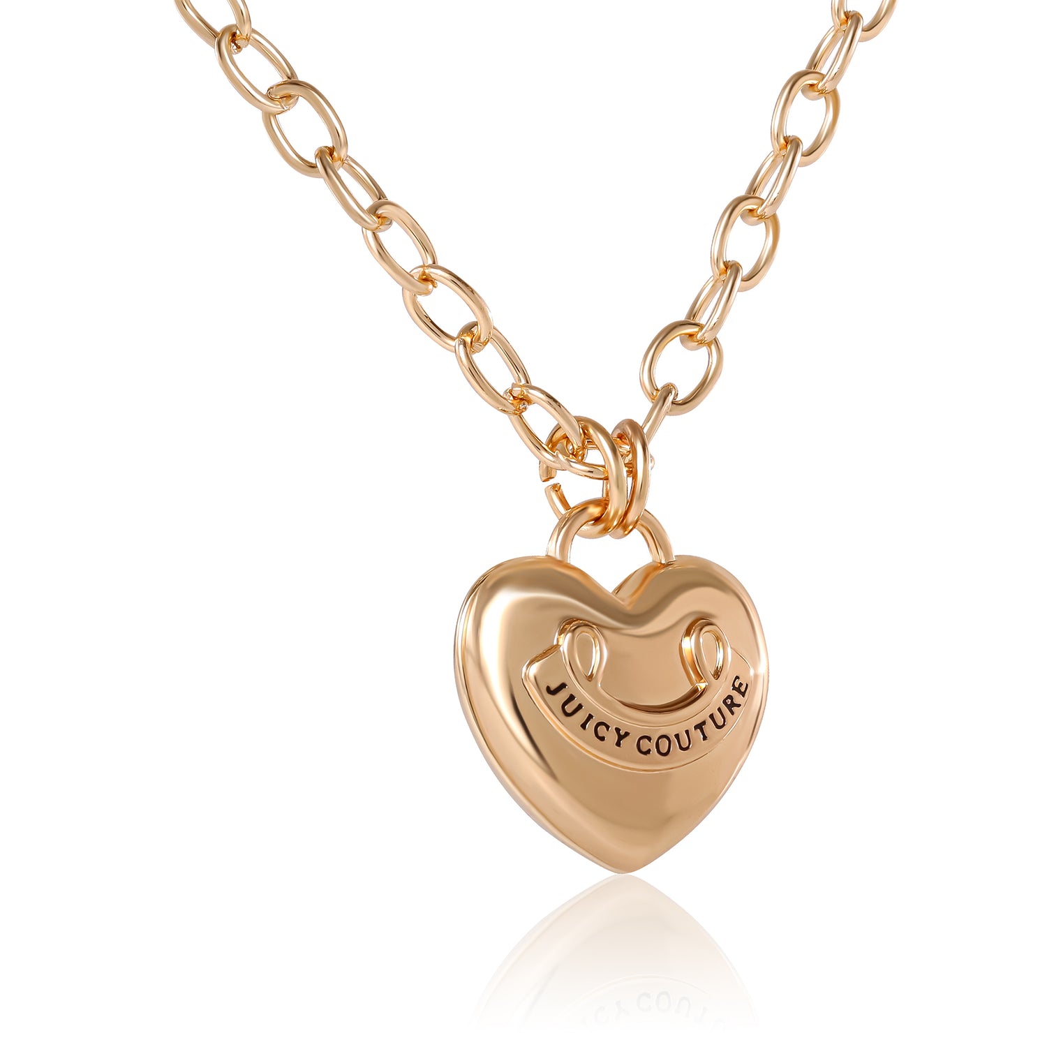 Juicy Couture Gold-Tone Heart Pendant Necklace