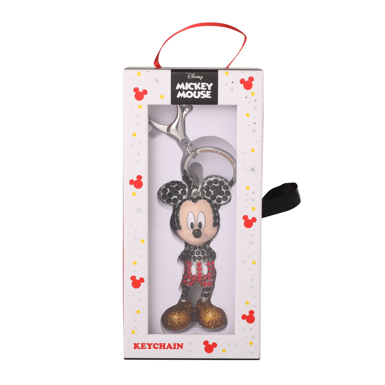 Disney Mickey Mouse Crystal Pavé Bag Charm Keychain – Officially Licensed