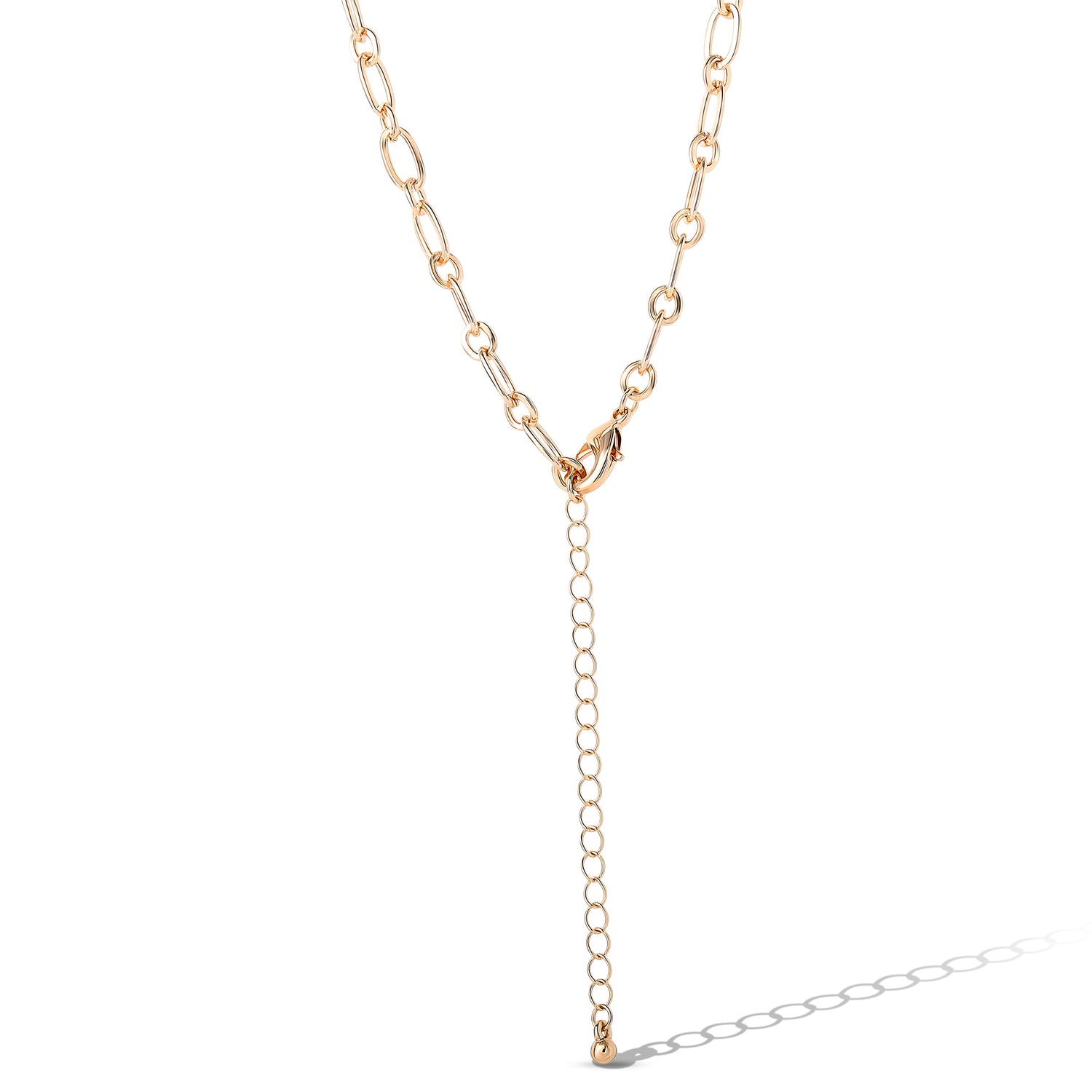 JS Jessica Simpson Green Gem Drop Charm Necklace in Gold-Tone Chain