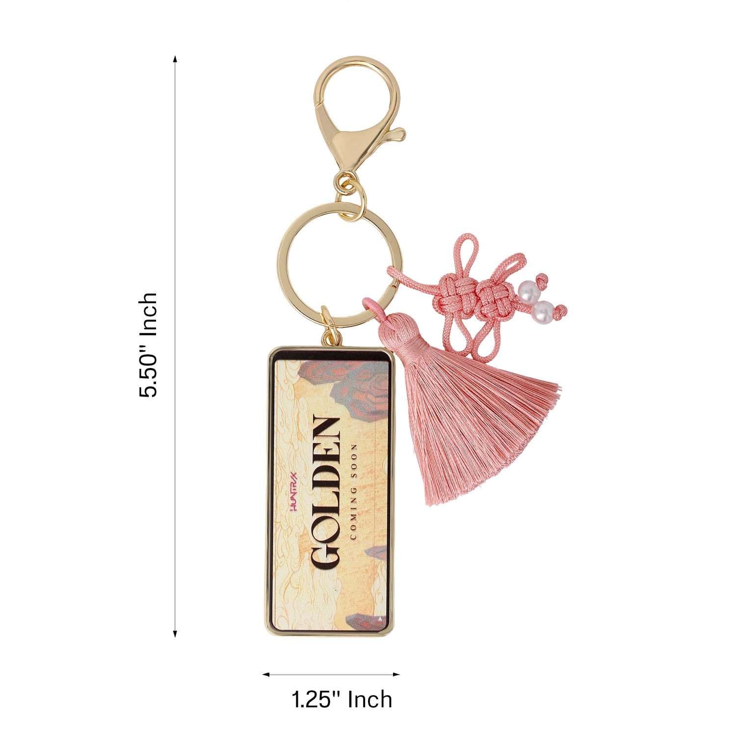 K-Pop Demon Hunters Golden Keychain Bag Charm Official License, K-Pop Gifts