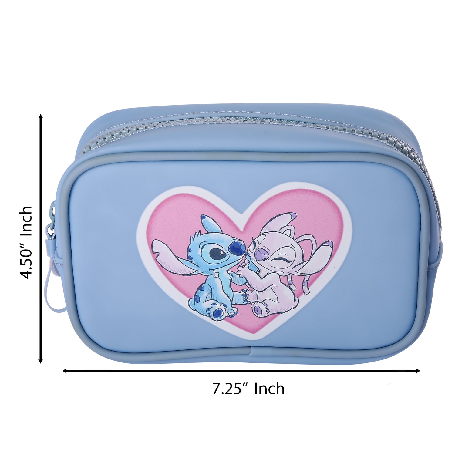SALLY ROSE Angel and Stitch Makeup Bag Official License, Disney Makeup Bag for Traveling