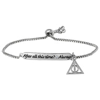 Harry Potter Always Bracelet for Women with Deathly Hallows Charm