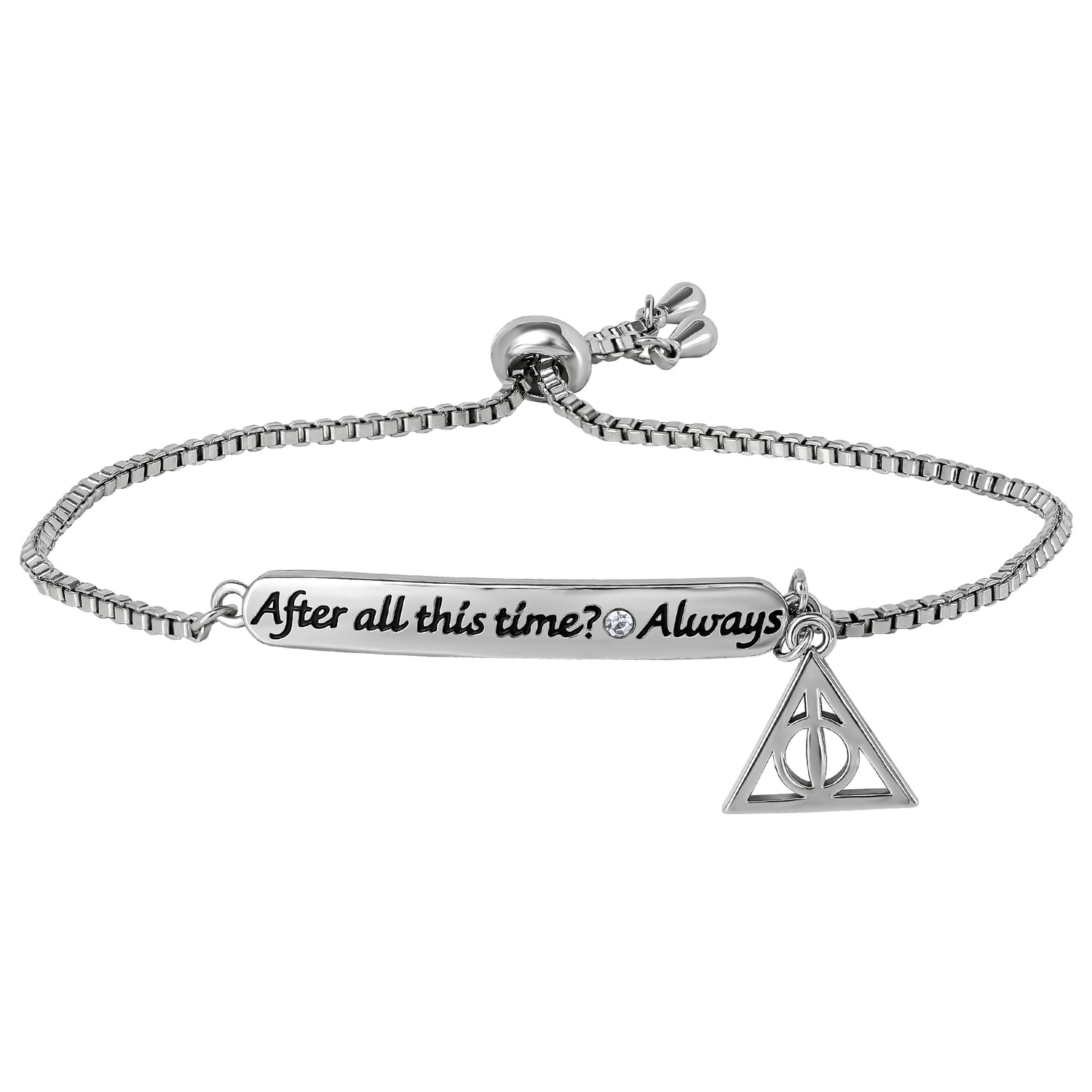 Harry Potter Always Bracelet for Women with Deathly Hallows Charm