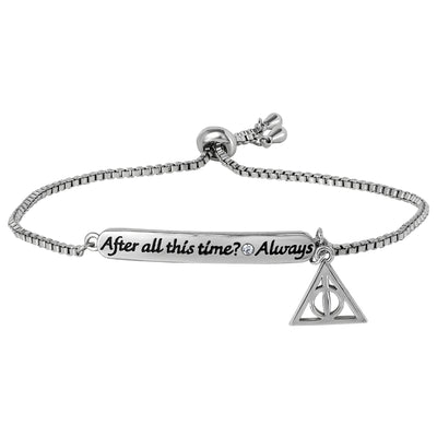 Harry Potter Always Bracelet for Women with Deathly Hallows Charm