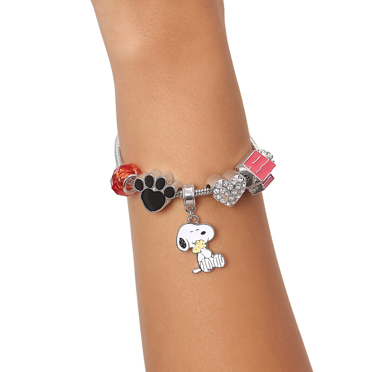 Peanuts Snoopy Charm Bracelet - 6 Unique Charms
