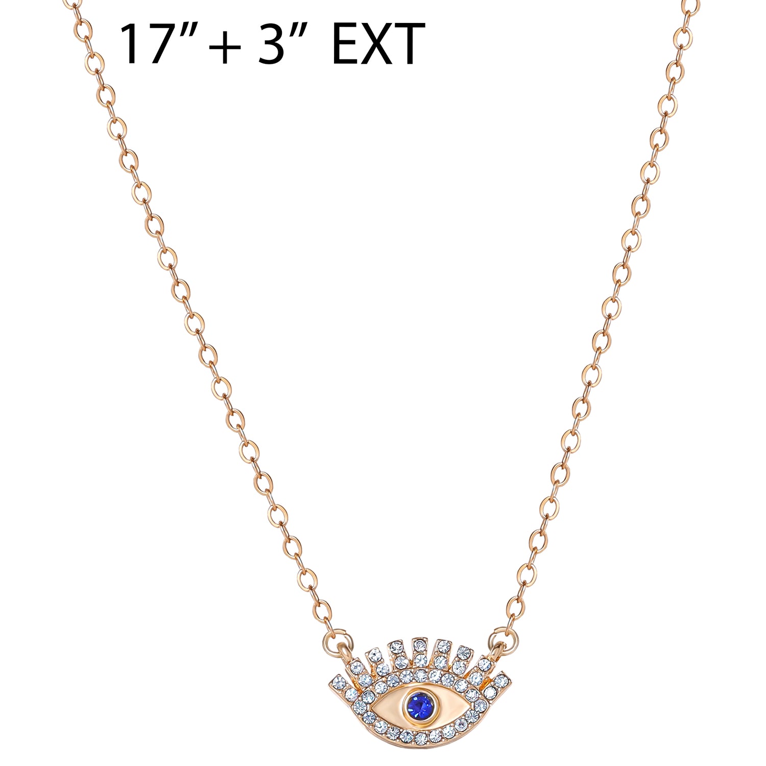 Jessica Simpson Gold-Tone Layered Necklace with Evil Eye and Star Charms