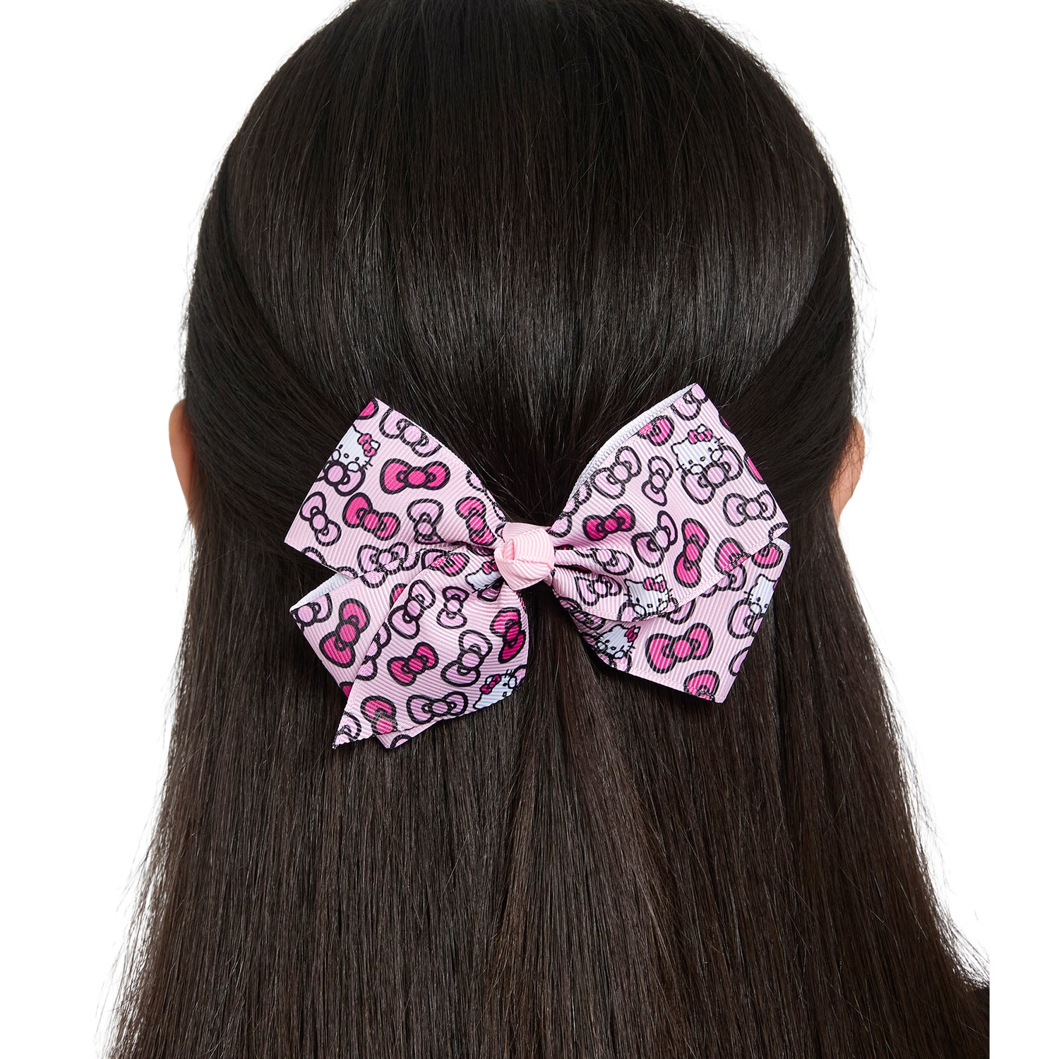 Hello Kitty Hair Clips Bow Set 3-Piece Set Official License,  Pink Bows
