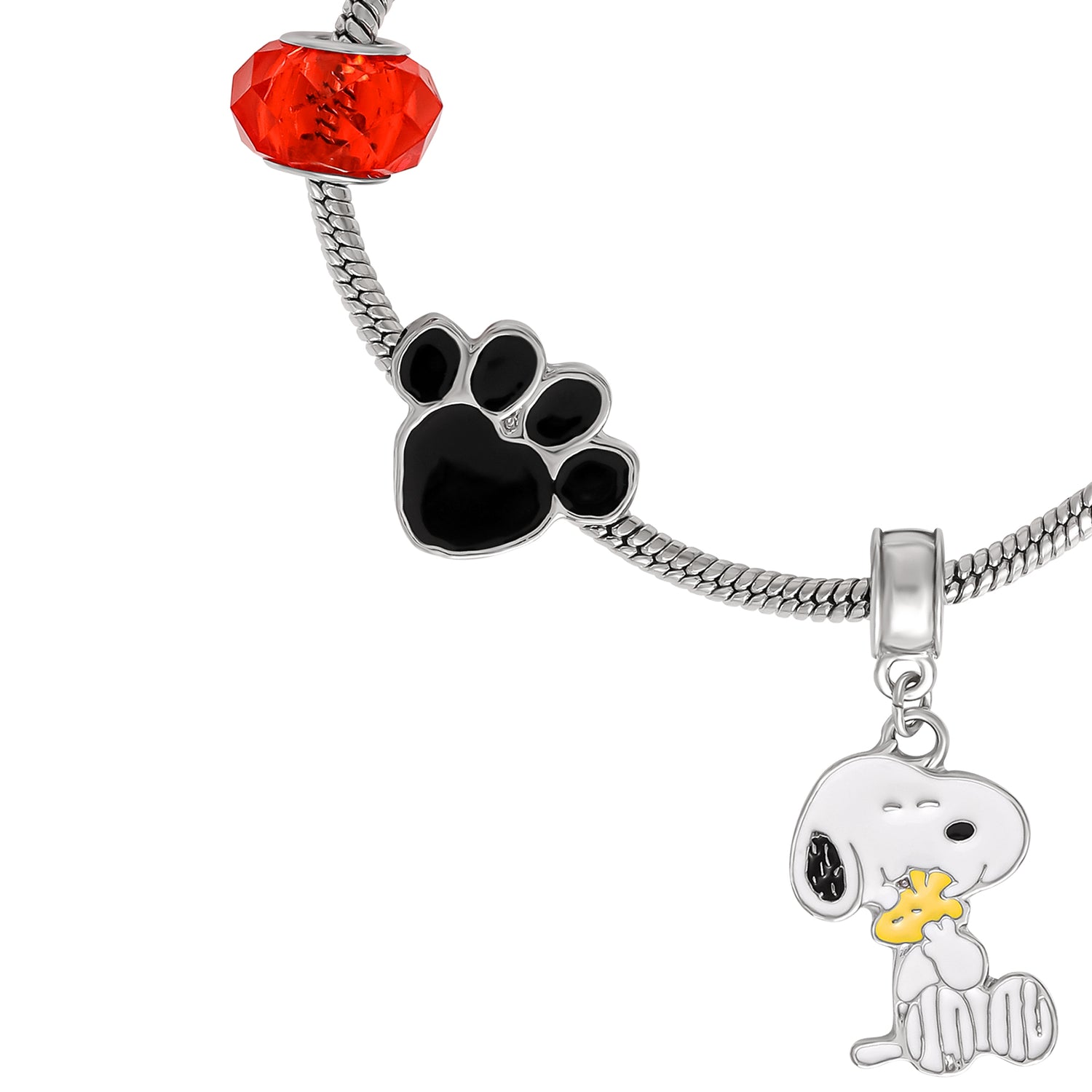 Peanuts Snoopy Charm Bracelet - 6 Unique Charms