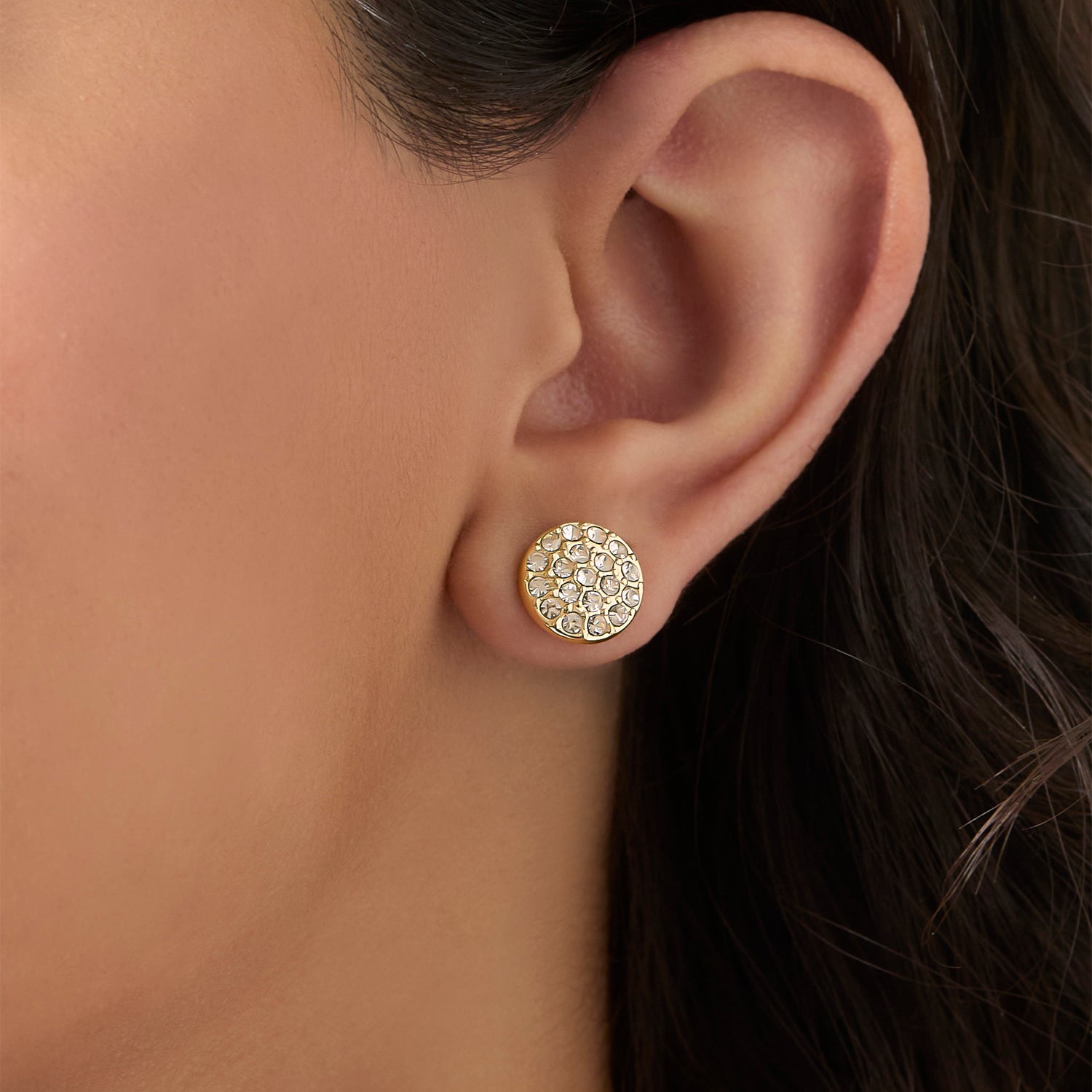 Jessica Simpson Heart Circle Stud Earring Set