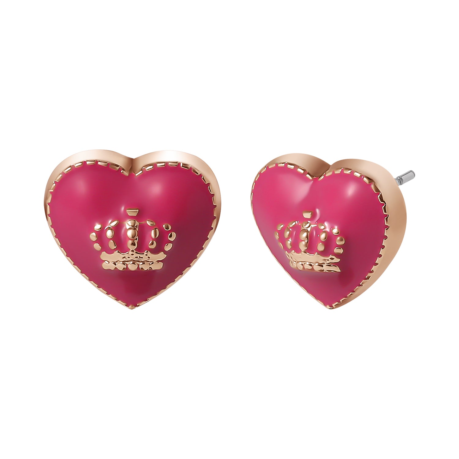 Juicy Couture 15? + 2? Crown Logo Heart Pendant Necklace ? Adjustable