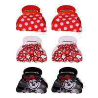 Disney Minnie Mouse Hair Clips Claw Small 6-Piece Set Official License