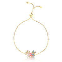 STITCH AND ANGEL HEART LARIAT BRACELET