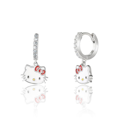 Hello Kitty Charm Hoop Earrings