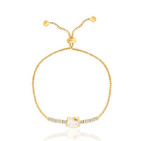 Hello Kitty Cubic Zirconia Lariat Bracelet