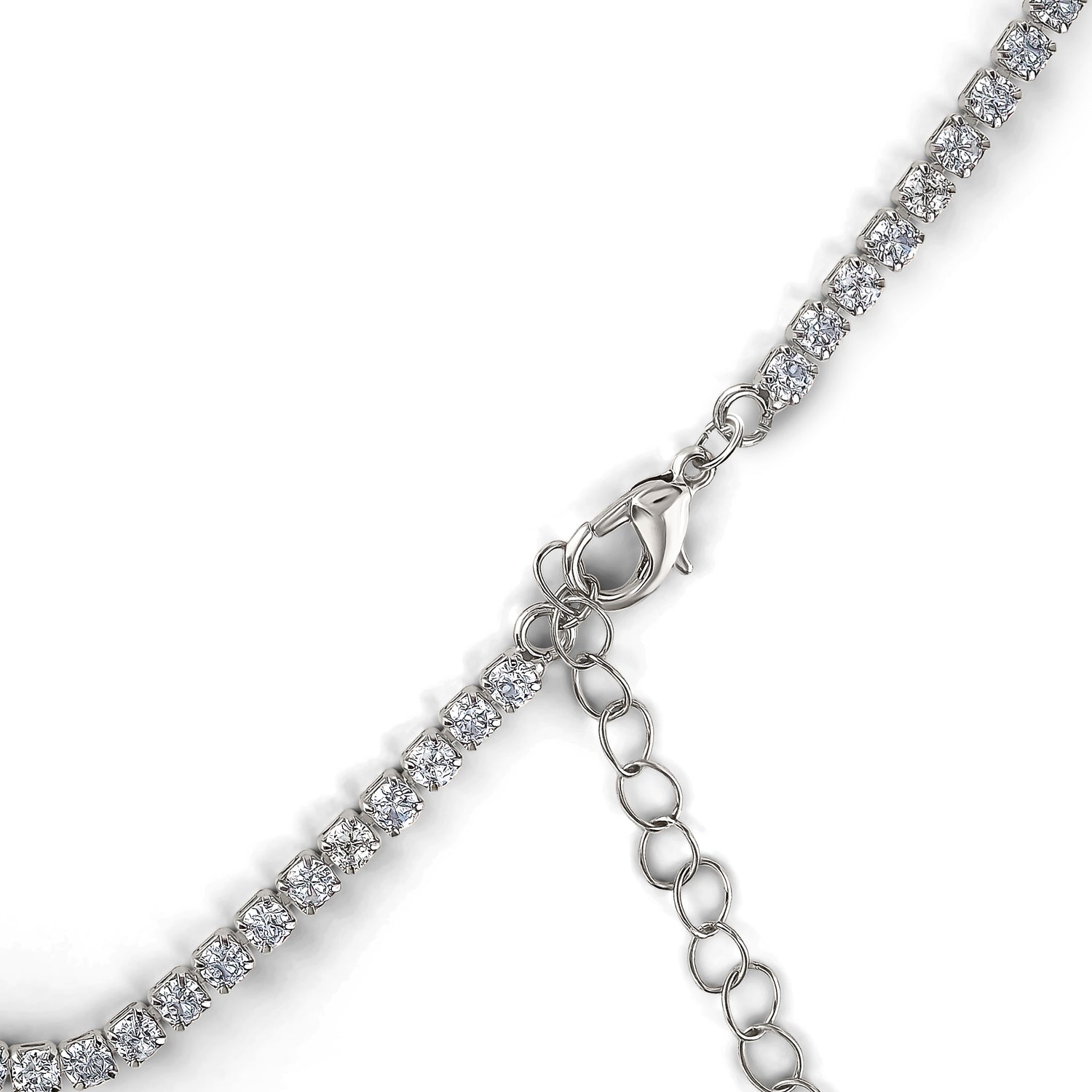 Jessica Simpson Blue Teardrop Sparkling Sapphire Crystal Pendant