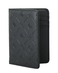 Hello Kitty Passport Holder for Travel Official License, Black Passport Cover for Women, Sanrio Gifts - Black