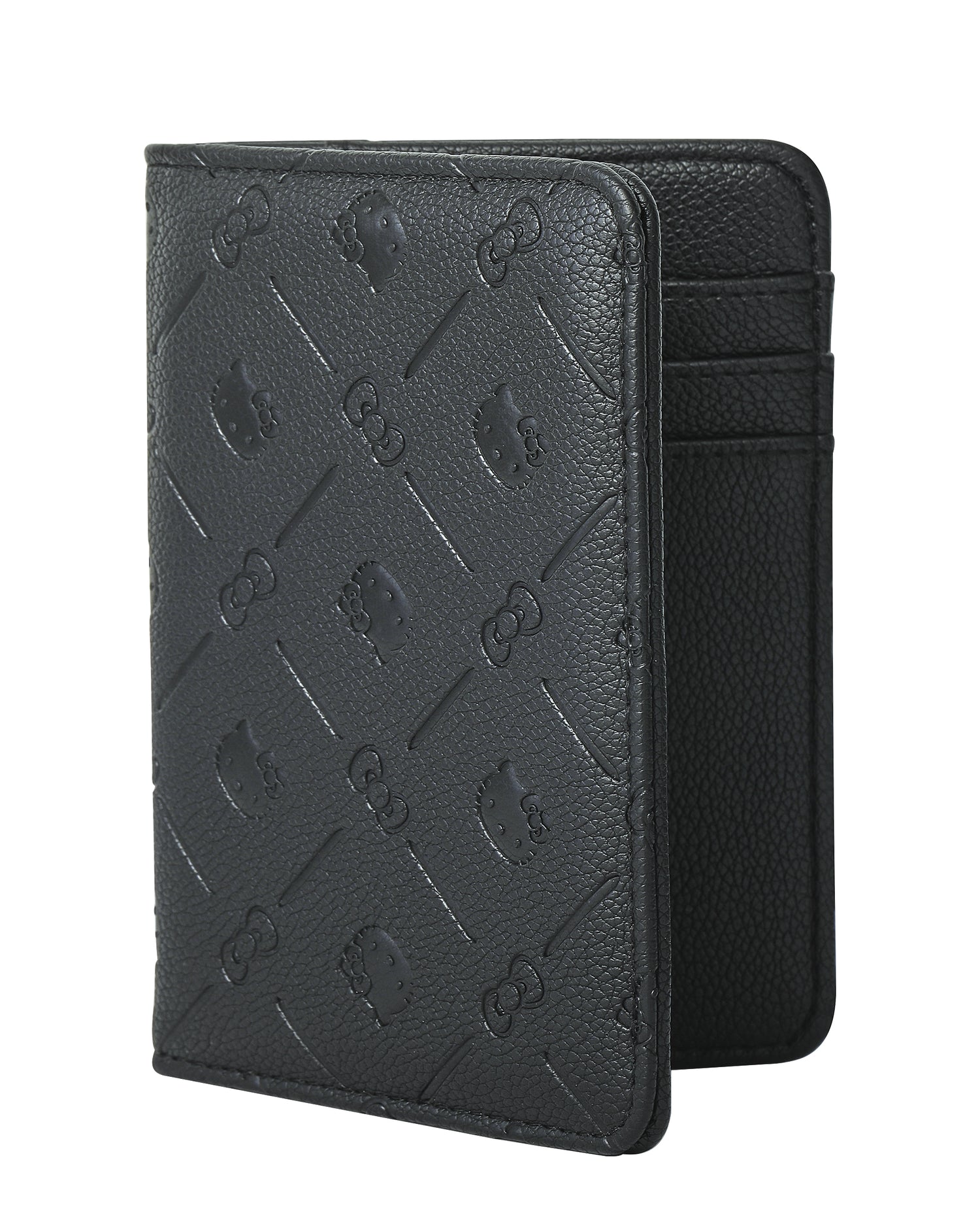 Sanrio Hello Kitty Embossed Passport Holder - Black