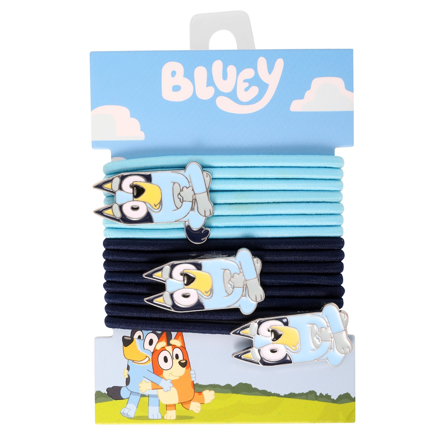 Bluey Hair Ties Pack of 15 Official License, Elastic Bands for Hair