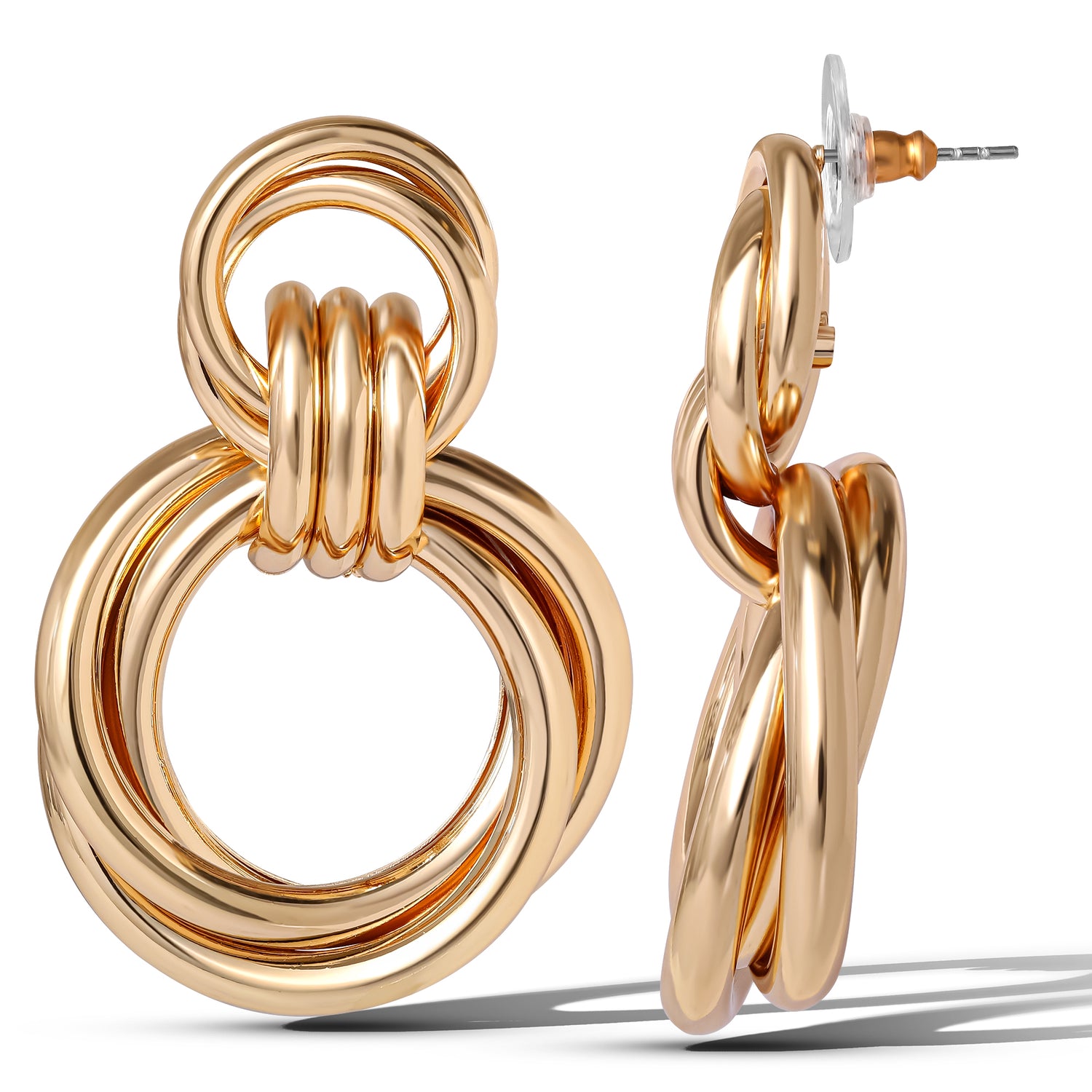 JS Jessica Simpson Round Link Drop Earrings
