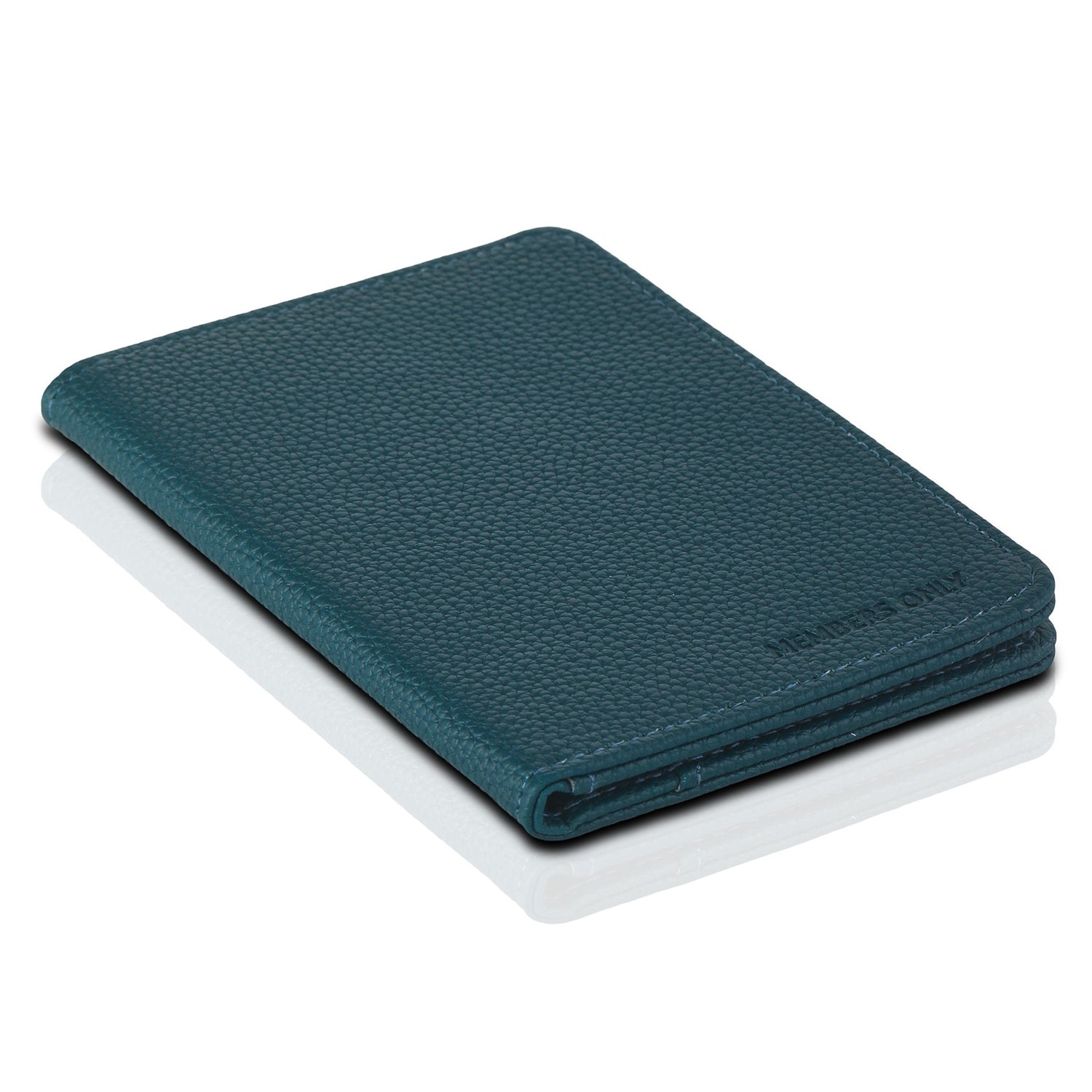 MEMBERS ONLY RFID BLUE DEBOSSED PASSPORT HOLDER