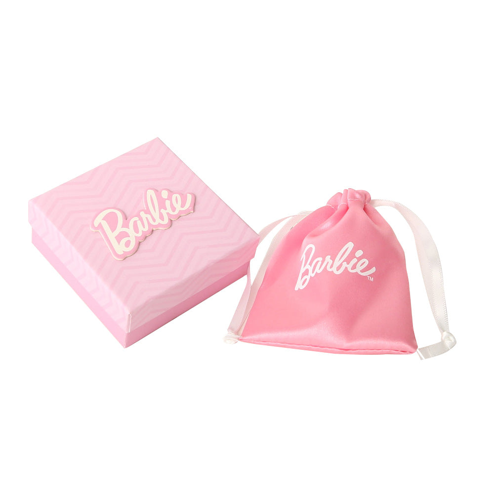 Barbie Sunglasses and Silhouette Stud Earrings 2-Pack Official License, 18k Gold Flash-Plated Barbie Earrings with Crystal