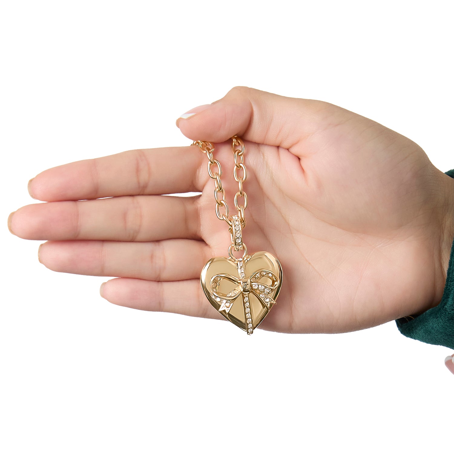 Juicy Couture Gold-Tone Heart Charm Necklace - 18 +2 ''