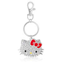 Hello Kitty Pave Crystal Bling Embellished Travel Keychain