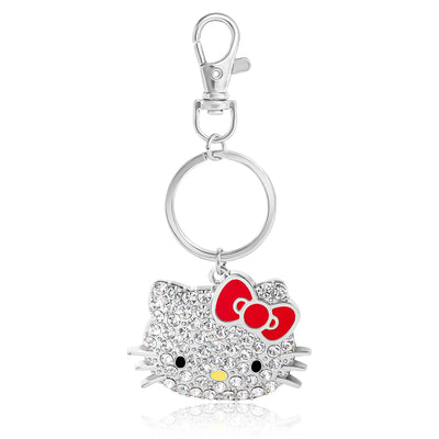 Hello Kitty Pave Crystal Bling Embellished Travel Keychain
