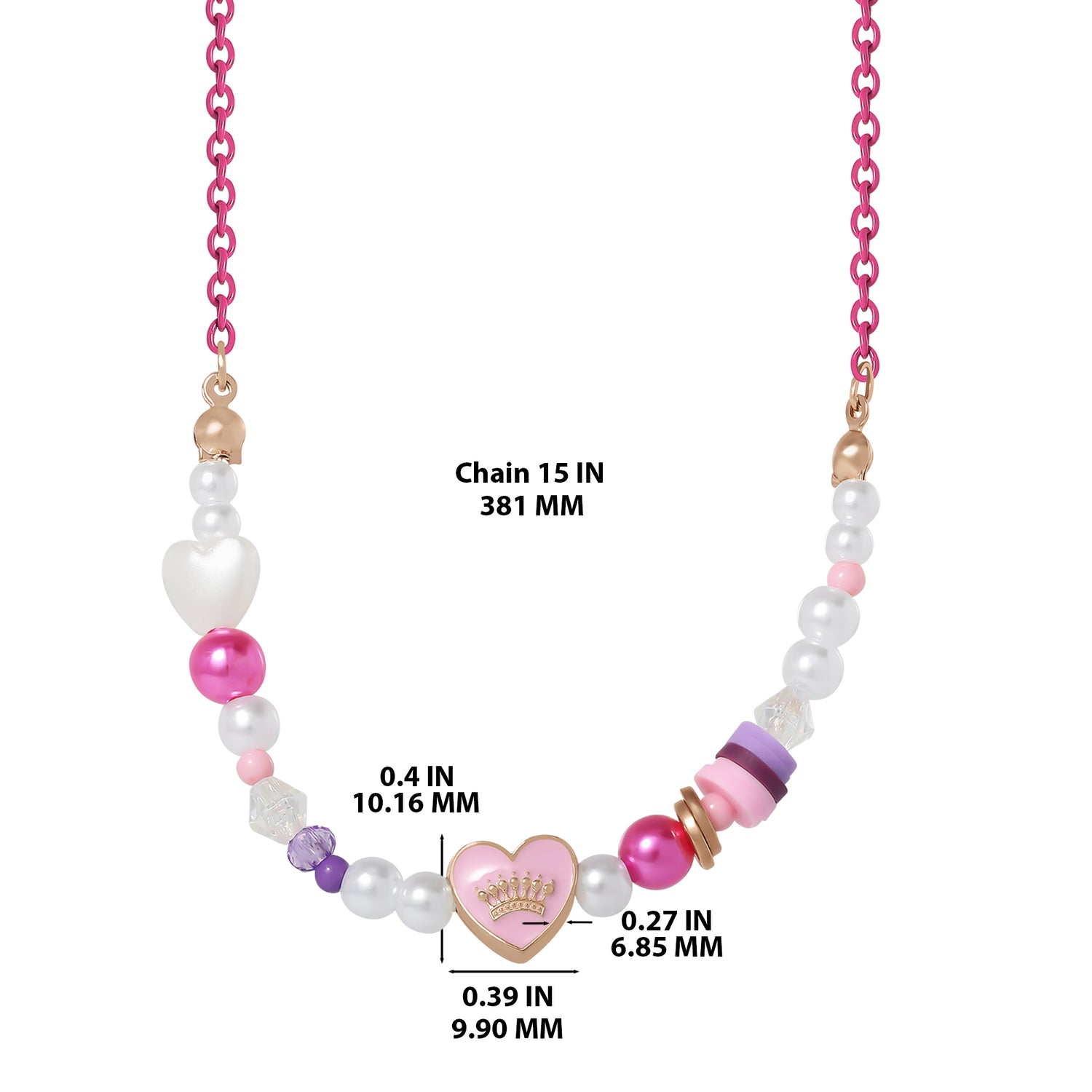 Juicy Couture Kids 15+2" Beaded Necklace