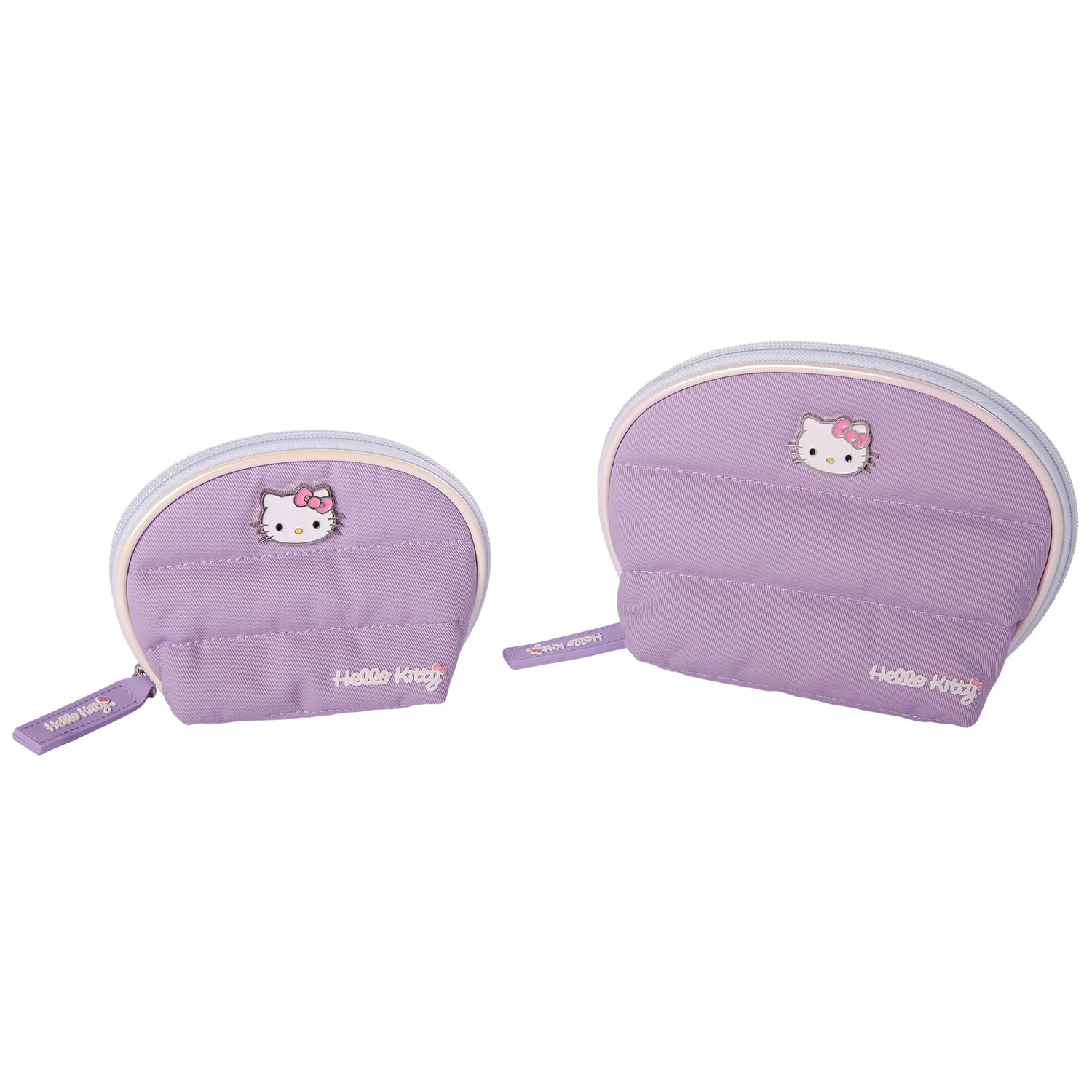 Sanrio Hello Kitty Purple Large and Small Dome Cosmetic Travel Bag