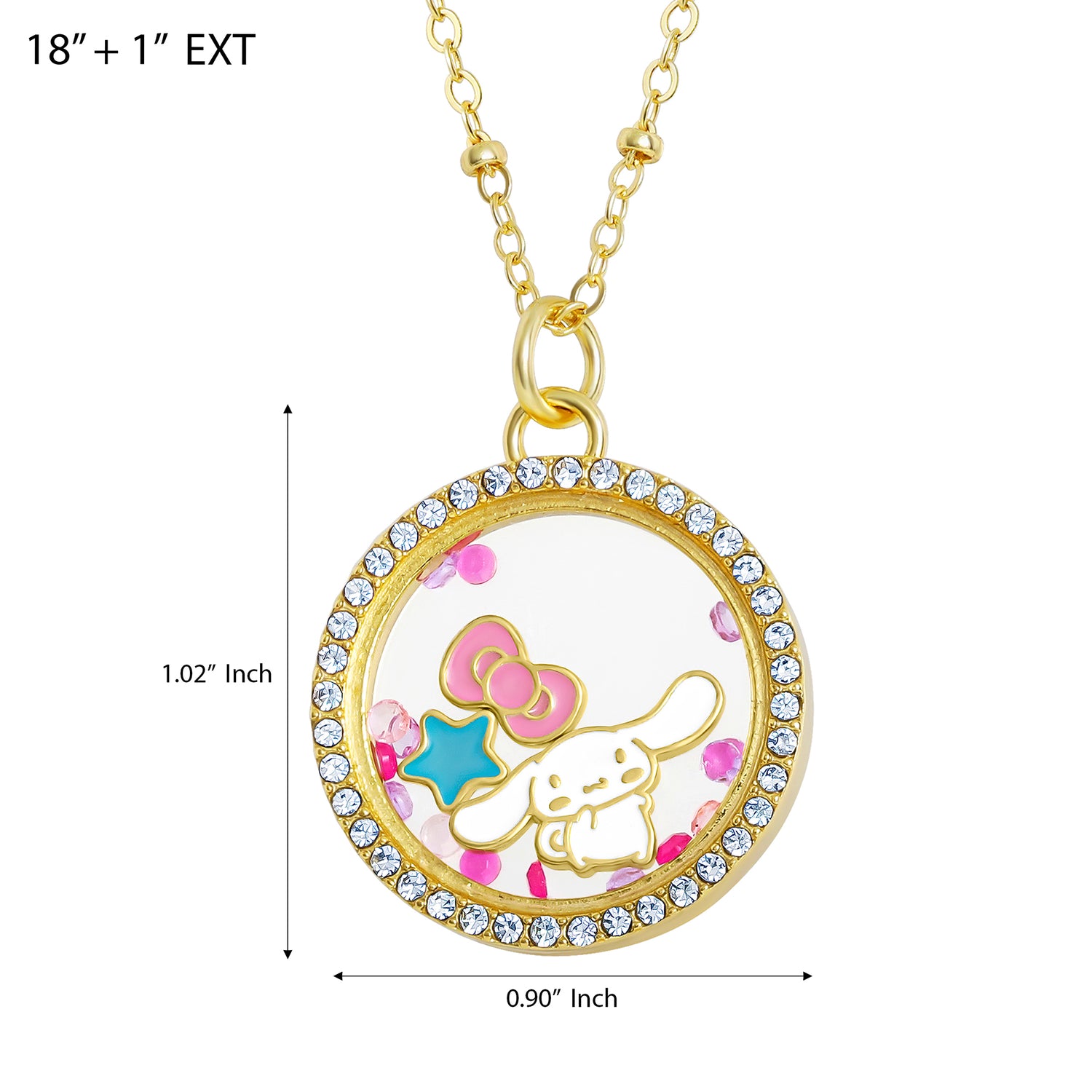 Sanrio Cinnamoroll Necklace Official License, Shaker Pendant