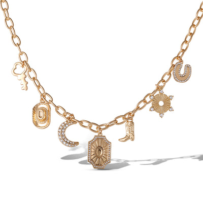 Jessica Simpson Starburst Charm Necklace