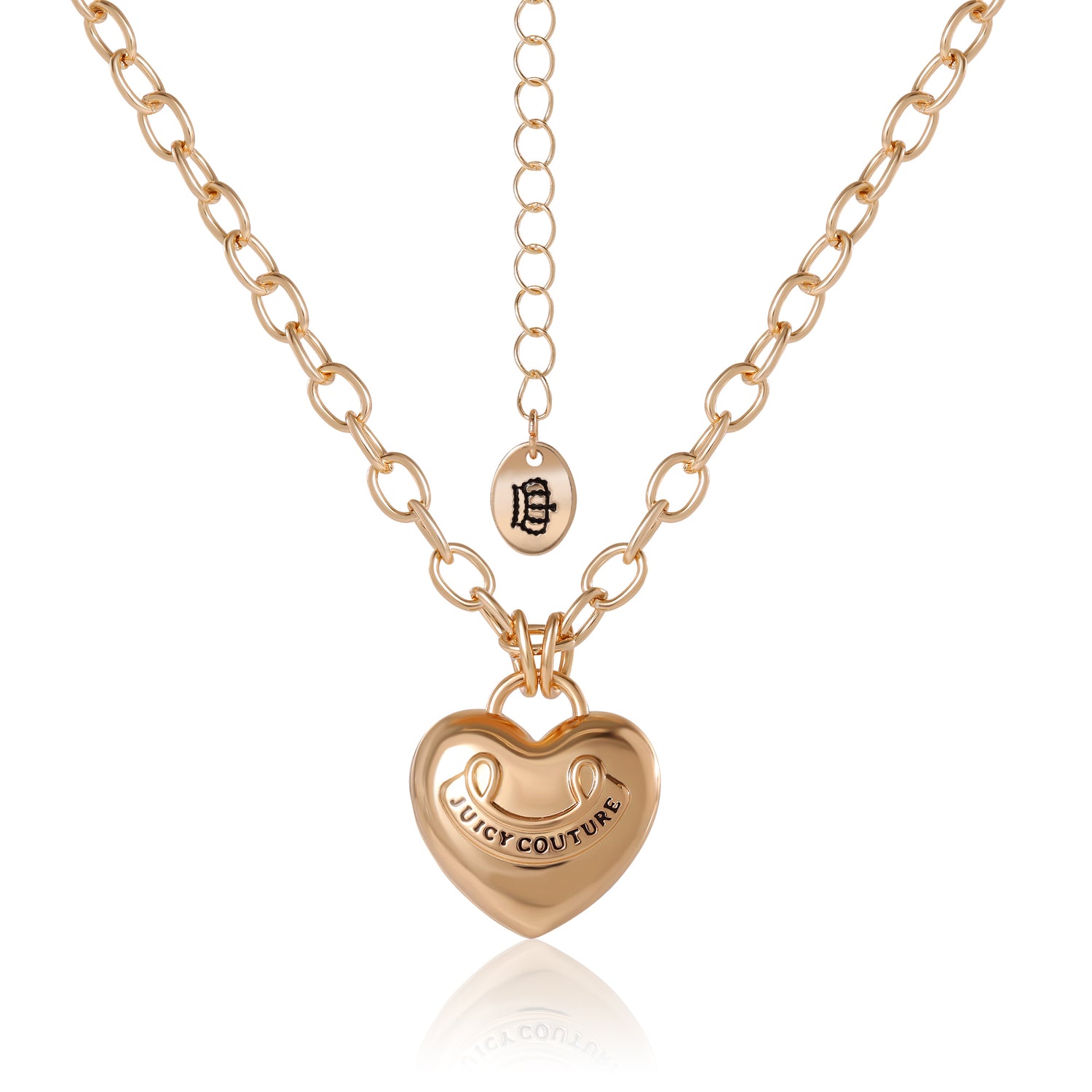 Juicy Couture Gold-Tone Heart Pendant Necklace