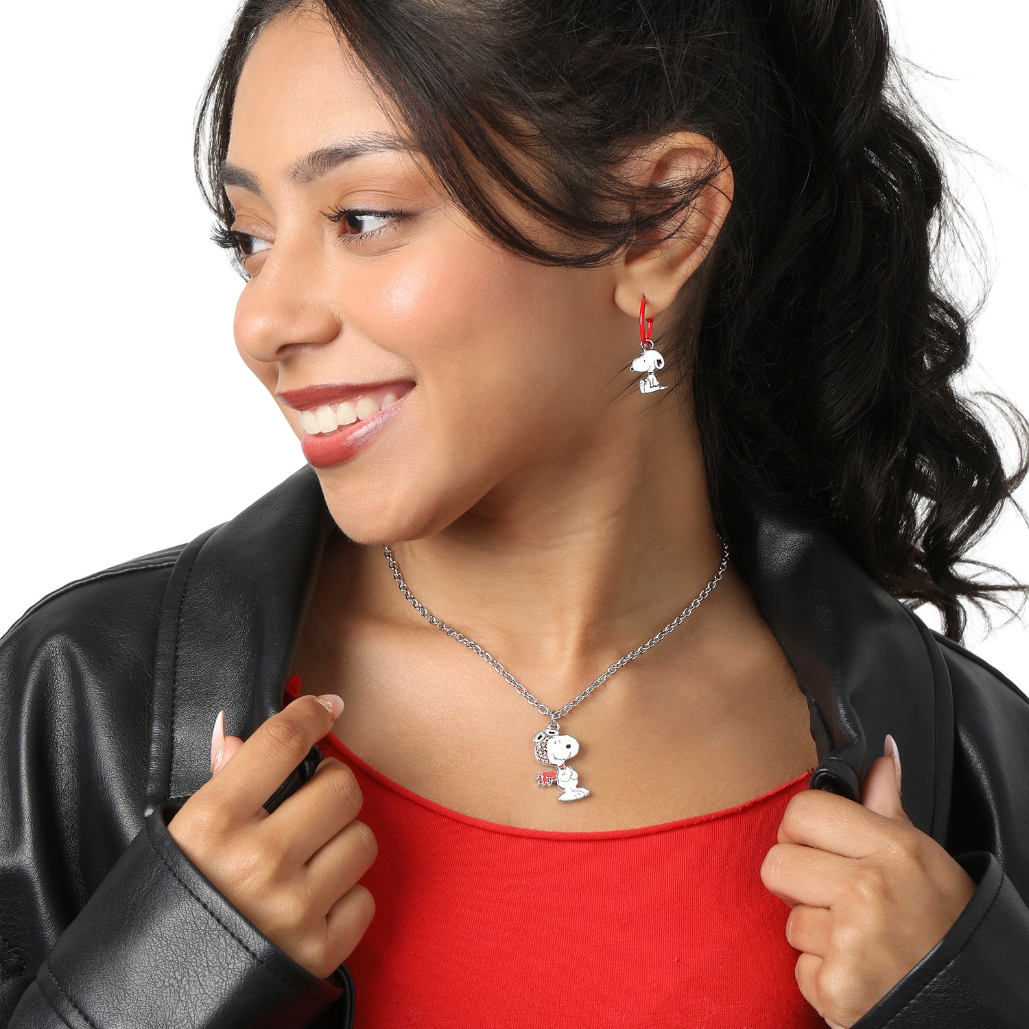 Peanuts Flying Ace Snoopy Necklace for Women Official License