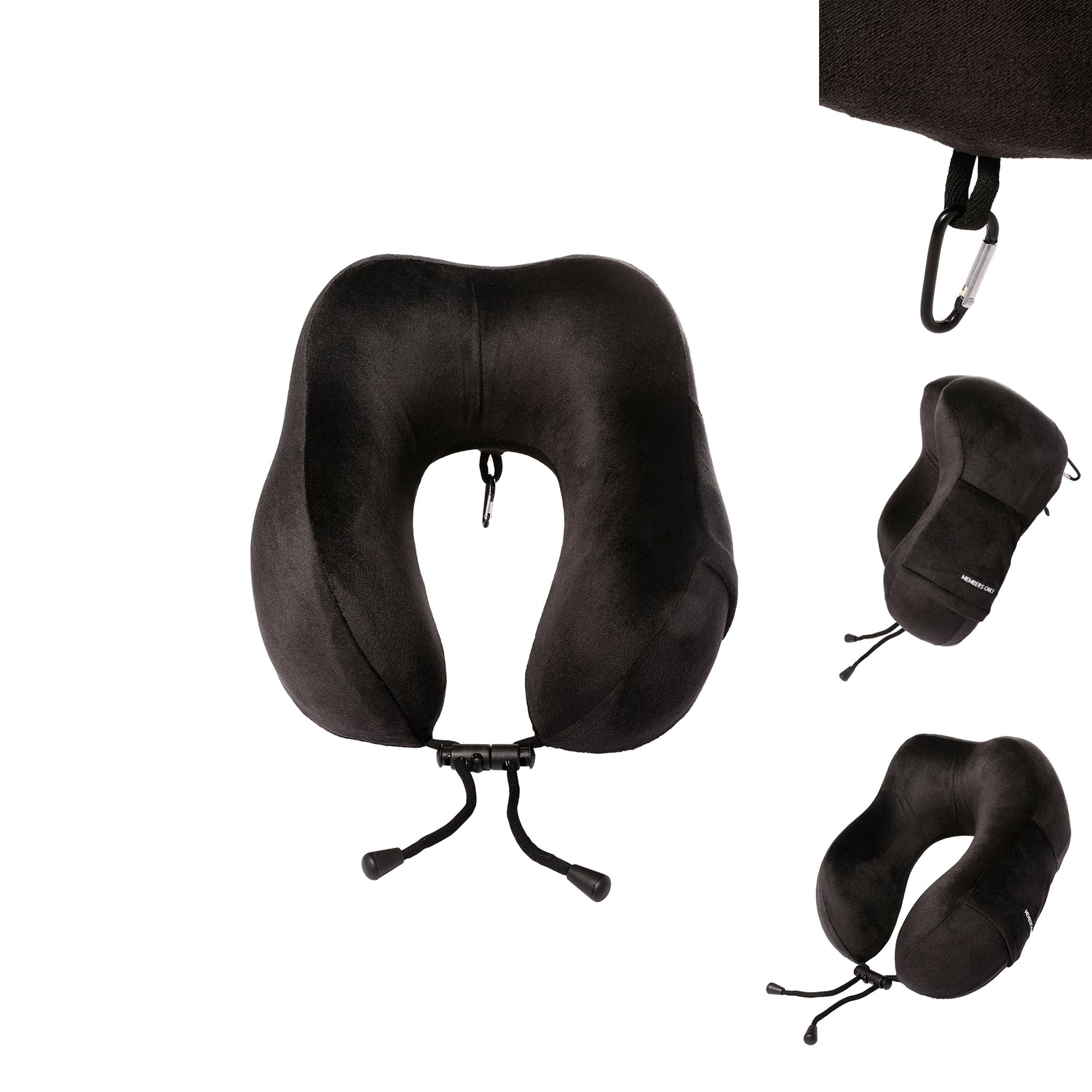 MEMBERS ONLY BLACK NECK PILLOW