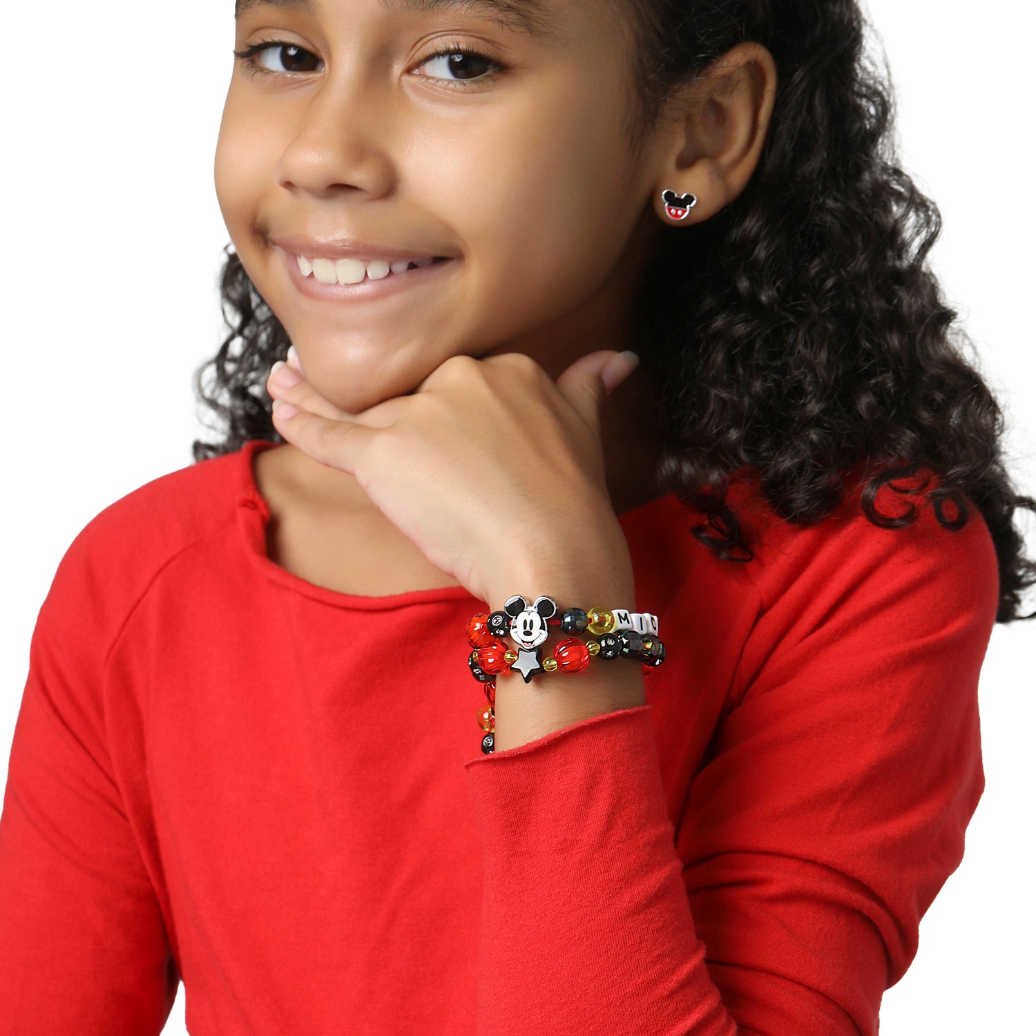 Disney Mickey Mouse Bracelet Set for Girls 2-Piece Official License